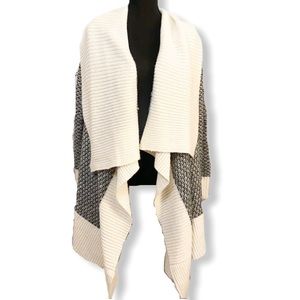 Banana Republic | Waterfall Cardigan in Gray/White